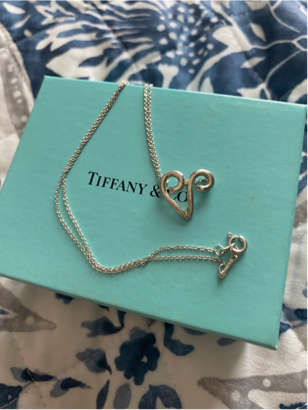 Tiffany & Co. Aries Zodiac Necklace Sterling Silver